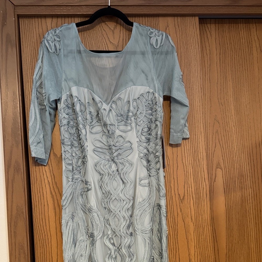JS Collections Teal Long Sleeve Dress